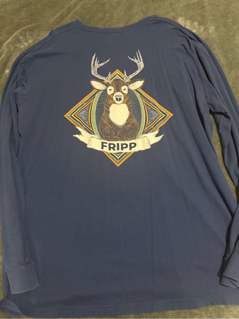 Men's Navy Short-Sleeve Graphic Tee - Deer Crest